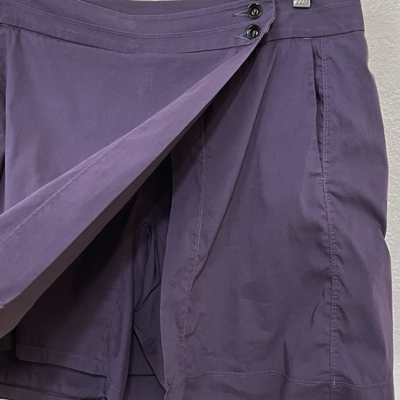Arc'teryx Trim Fit Wrap Skort Size L Womens Purple Stretch Front Back Pockets - Picture 4 of 12